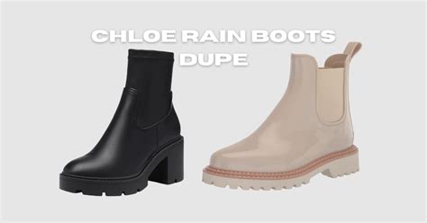 chloe rain boots dupe|chloe knockoff boots.